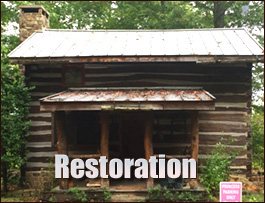Historic Log Cabin Restoration  Chattahoochee County, Georgia
